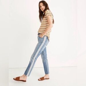 Madewell Women’s Stovepipe Jean: Tuxedo Stripe Edition
